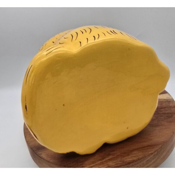 VTG Garfield Hand Painted Ceramic Cookie Jar / Planter ( Personalized Grant ) - Picture 12 of 12